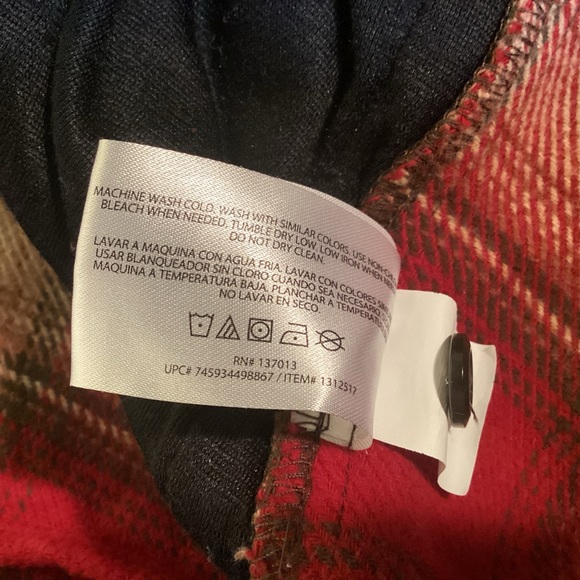 Orvis Flannel Shirt Jacket with side pockets mens size medium - Picture 9 of 10